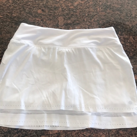 Athleta Dresses & Skirts - Athleta white skirt with attached shorts NWOT